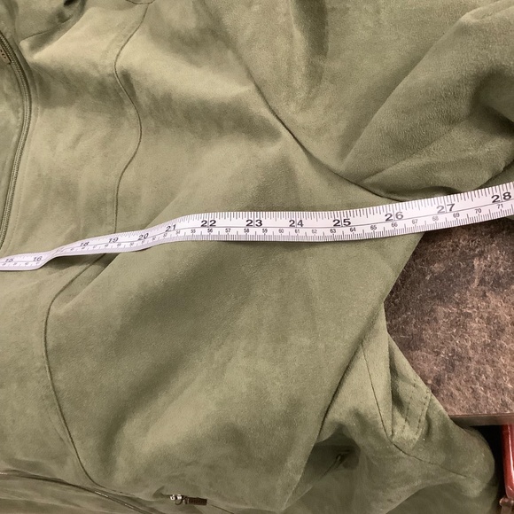 Tan Jay fax suede blazer Jacket 24 W - Picture 10 of 11